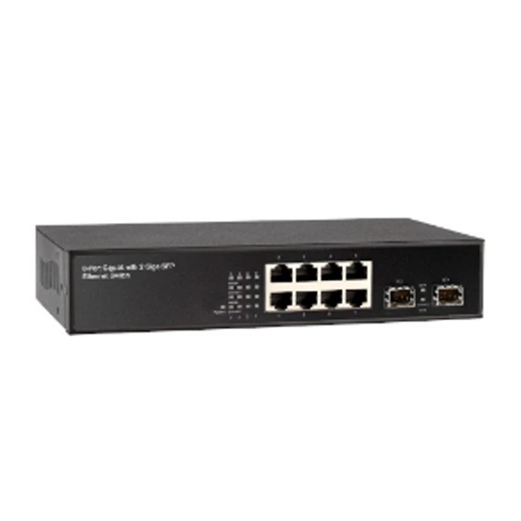 Bộ chuyển mạch được quản lý hoàn toàn 8 cổng 10/100/1000M + 2-Cổng Gigabit SFPL2+